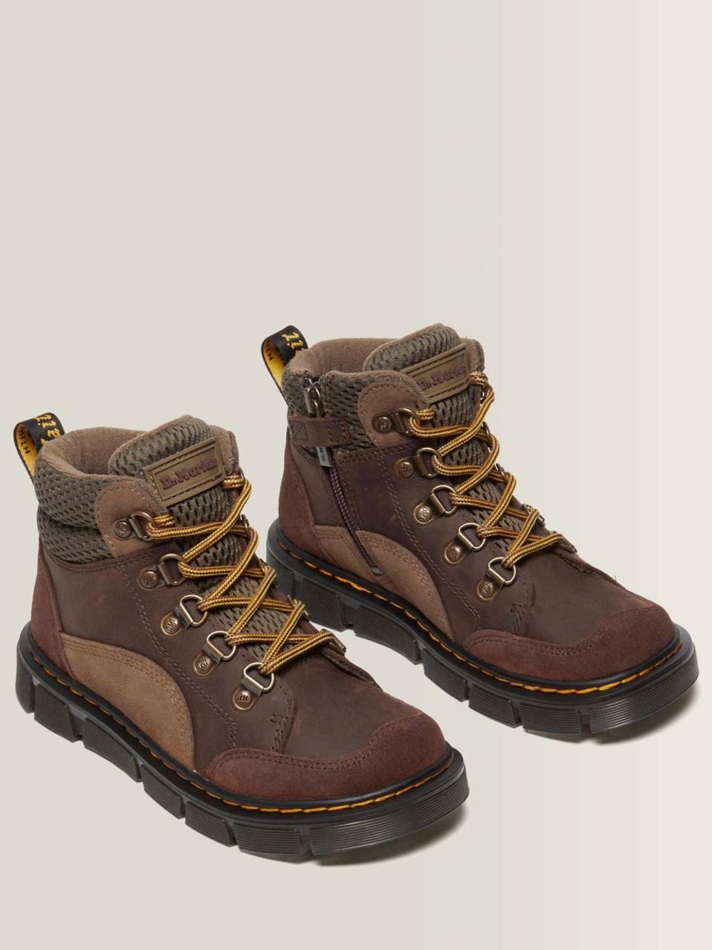 Dr.Martens Junior Raffe Leather & Suede Boots